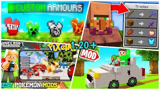 Top 5 Best Mods For Minecraft Pocket Edition 12060  Best Mods For MCPE 120  MCPE Mods [upl. by Matti120]