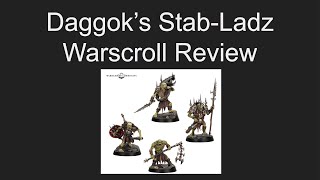 Daggok’s StabLadz Warscroll Review [upl. by Ahsenaj750]