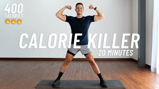 20 MIN CALORIE KILLER HIIT WORKOUT  Full body Cardio No Equipment No Repeat [upl. by Einimod]