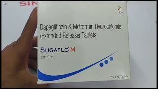 SUGAFLO M Tablet  Dapagliflozin amp Metformin Hydrochloride Tablets  SUGAFLO M Tablet Uses Benefits [upl. by Naesad]