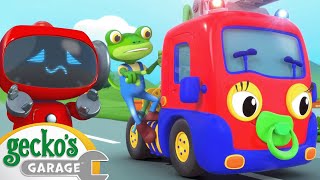 Baby Fire Truck  Gecko 3D  Learning Videos for Kids [upl. by Natsirk937]