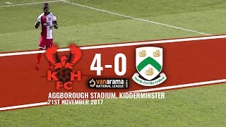 Harriers 40 North Ferriby United 211117 Extended highlights [upl. by Ahsiaa579]