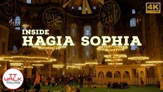 ⛪ Inside Hagia Sophia Virtual Tour Aya Sofya Istanbul  4K 60fps [upl. by Smaoht]