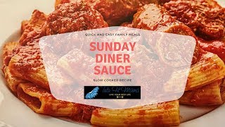 How to make Sunday Sauce in Slow Cooker [upl. by Akinahs]