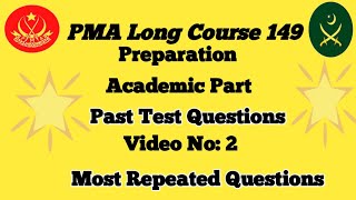 Academic Test Preparation for Pma Long Course 149  academic mcqs for pma initial test pma [upl. by Aitram885]