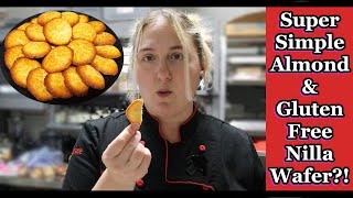 Easy Crispy Almond FreeLow CarbHigh Protein VaNilla Wafers Recipe [upl. by Ahsirat672]