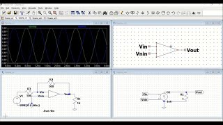 Transient analysis simulation of Ideal Operational Amplifier using LTspice tools [upl. by Araem992]