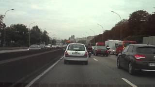 Paris Highway System les Autoroutes de Paris  Timelapse [upl. by Pyle]