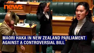 New Zealand MPs perform Maori Haka to protest against a controversial bill [upl. by Amluz]