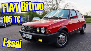 FIAT Ritmo 105 TC  Plus Originale et plus Fun quune Golf GTI [upl. by Adniral]