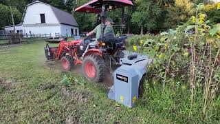 Customer In Action  MP348 Fixed Tooth Mulcher for Power Take Off on a Tractor [upl. by Ailaroc427]