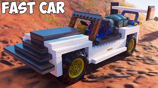 How to Make a CAR in LEGO Fortnite [upl. by Yenahpets545]