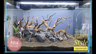 TUTORIAL AQUASCAPE NATURAL STYLE 60P  PART 1 [upl. by Hayden]