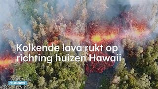 Heftig beeld uitbarsting vulkaan Hawaii Je hoort de explosies  RTL NIEUWS [upl. by Billye]