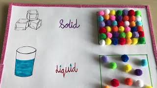 Arrangement of molecules in solid liquid and gas activity for kids states of matter [upl. by Aivuy886]