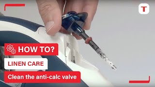 How to clean the AntiCalc valve of your steam iron  Tefal [upl. by Roobbie]