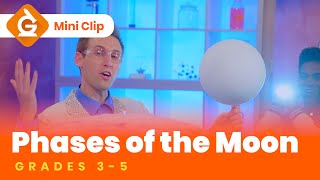 Moon Phases Video Lesson for Kids  Science for Grades 35  MiniClip [upl. by Wainwright194]