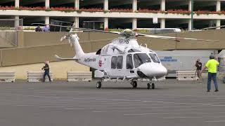 Leonardo AW169  Heliservice arrives at HAI Heli Expo [upl. by Miquela979]