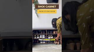 Shoe rack with cushion sitting 😲 home affordble youtubeshorts amazingfindsannie [upl. by Otxis]