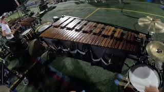 Carolina Crown 2024 Principal Field Drum and Marimba Cam [upl. by Akelam773]