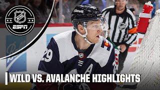 Nathan MacKinnon HAT TRICK 🧢 Minnesota Wild vs Colorado Avalanche  Full Game Highlights [upl. by Ettenwad80]