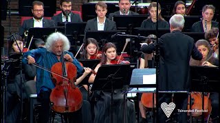 Tsinandali Festival 2019 I Mischa Maisky JukkaPekka Saraste PANCAUCASIAN YOUTH ORCHESTRA [upl. by Hnib]