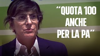 Pensioni ministro Bongiorno quotCi sarà quota 100 per la Pa ma con finestra più ampiaquot [upl. by Cahn]