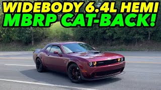 2021 Dodge Challenger RT Scat Pack WIDEBODY 64L HEMI V8 Dual Exhaust w MBRP CAT BACK [upl. by Meri]