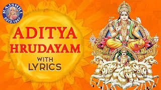 Aditya Hrudayam Stotram Full With Lyrics  आदित्य हृदयम  Powerful Mantra From Ramayana  Mantra [upl. by Imaj]