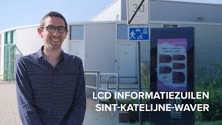 SintKatelijneWaver blij met LCD informatiezuilen [upl. by Annaert]