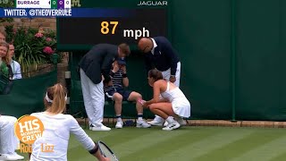 Tennis Player Saves Ball Boy [upl. by Wampler877]