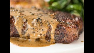 Steak with Creamy Peppercorn Sauce [upl. by Ised]