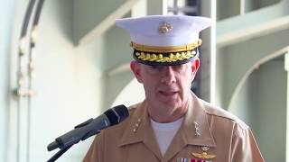 US Marine Corps General delivers speech honouring ADF personnel [upl. by Novert]