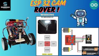 ESP32CAM Rover Capture and Control with WiFi 🚀📸 arduino technophiles esp32 robot rover diy [upl. by Nuli705]