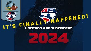 ARENA FOOTBALL LEAGUE ANNOUNCES 16 TEAM LOCATIONS FOR 2024 [upl. by Cristie]