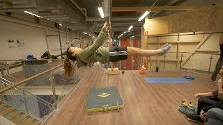 Fast Look At Sofyas Training  Frontlever  One Arm PullUp [upl. by Uzzia]