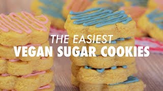 Easiest Vegan Sugar Cookies  Loving It Vegan [upl. by Octavius857]