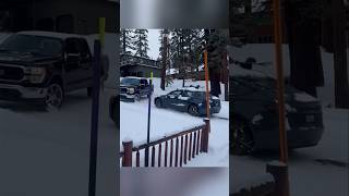 Video shows cars sliding down icy road slamming into vehicles in California [upl. by Melentha343]