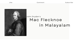 Mac Flecknoe Summary in Malayalam HSST SET UGC NET Dryden [upl. by Bohi512]