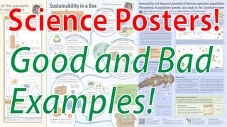 Scientific Poster Design  Good and Bad Examples Poster Tutorial Part 2 [upl. by Odarnoc]