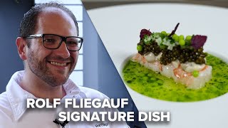 Signature Dish of Rolf Fliegauf quotLangostino amp Gillardeau Oysterquot  Ecco Fine Dining [upl. by Maddalena]