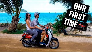 Exploring Koh Phangan by MOTORBIKE 🏍 [upl. by Nodnahs]