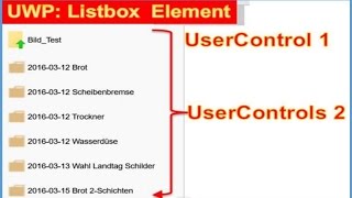 UWP Listbox with Different Rows of UserControls [upl. by Besnard]