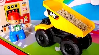 Learn construction vehicles for kids with LEGO DUPLO Toys Trucks and Tractors toys for kids [upl. by Ennayram]