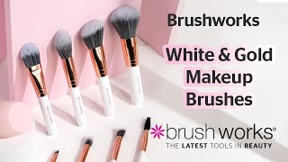 Brushworks White amp Gold Brush Collection [upl. by Jaela]