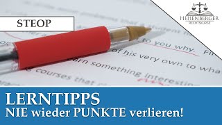 NIE wieder PUNKTE verlieren  STEOP Einführung in die Rechtswissenschaften  Tipps amp Tricks [upl. by Goulder]