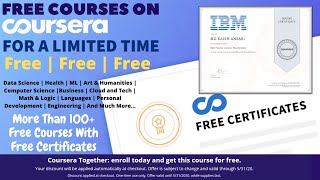 Coursera Courses For 100 Free With Online Free Certificates  Get Coursera Courses Free [upl. by Yann]