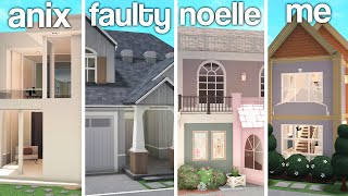 Building a neighborhood in bloxburg ft anix frenchrxses faulty [upl. by Vicky803]