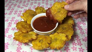 Cómo hacer TOSTONES con PLÁTANO VERDE  PATACONES 🇻🇪 súper FÁCILES ECONÓMICOS y DELICIOSOS [upl. by Chee]