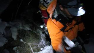 Grandes Jorasses Le Linceul Olivier et Charlotte secours en montagne alpinisme [upl. by Yssac]